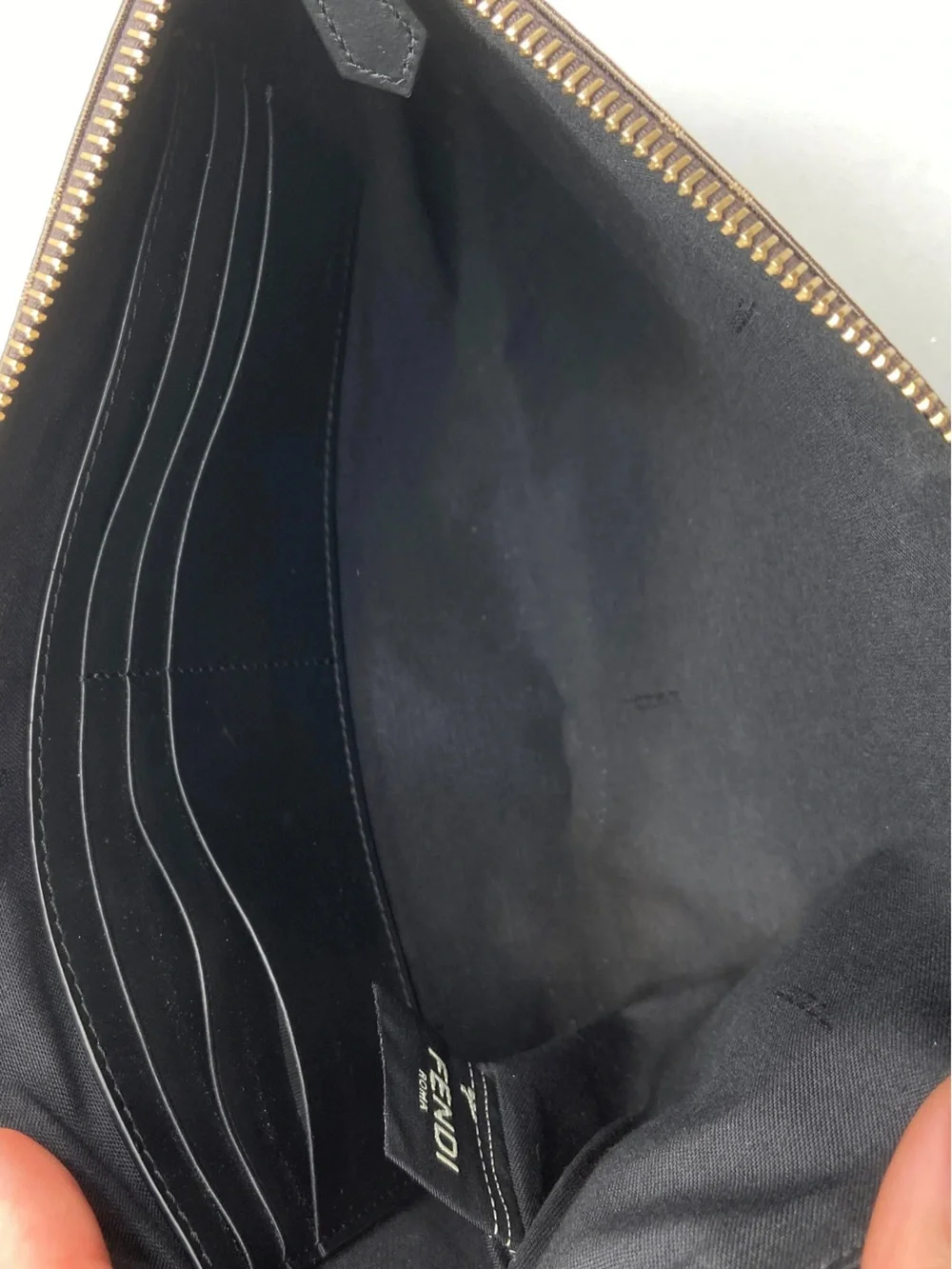 Fendi Zucca FF pouch large size